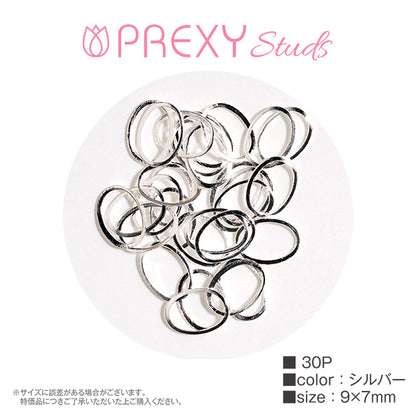 CURVED FRAME OVAL SILVER