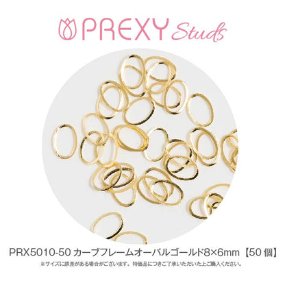 CURVED FRAME OVAL GOLD