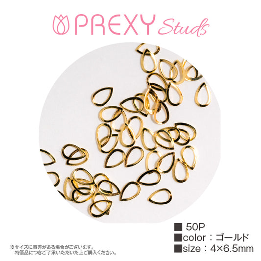 CURVED FRAME TEARDROP GOLD PRX5016