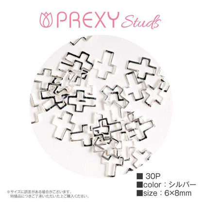 CURVED FRAME CROSS SILVER PRX5019