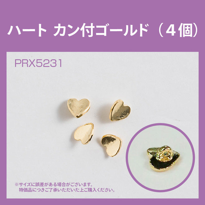 HEART WITH HOOP GOLD PRX5231