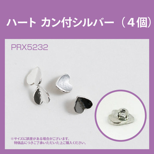 HEART WITH HOOP SILVER PRX5232