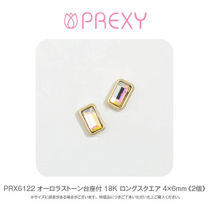 AURORA STONE WITH 18K LONG SQUARE PEDESTAL PRX6122