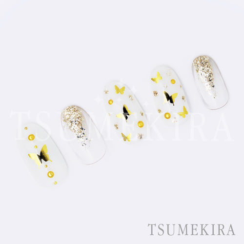 TSUMEKIRA BUTTERFLY SILHOUETTE GOLD | SG-BSA-101