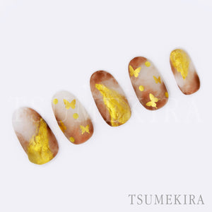 TSUMEKIRA BUTTERFLY SILHOUETTE GOLD | SG-BSA-101