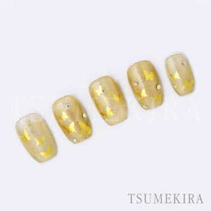 TSUMEKIRA BUTTERFLY SILHOUETTE GOLD | SG-BSA-101