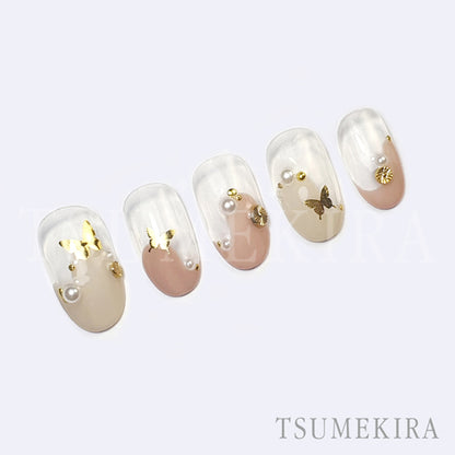 TSUMEKIRA BUTTERFLY SILHOUETTE GOLD | SG-BSA-101