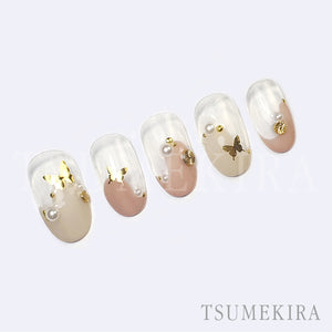 TSUMEKIRA BUTTERFLY SILHOUETTE GOLD | SG-BSA-101