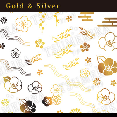 TSUMEKIRA FOIL JAPANESE PATTERN GOLD | SG-HWG-101