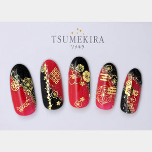 TSUMEKIRA FOIL JAPANESE PATTERN GOLD | SG-HWG-101