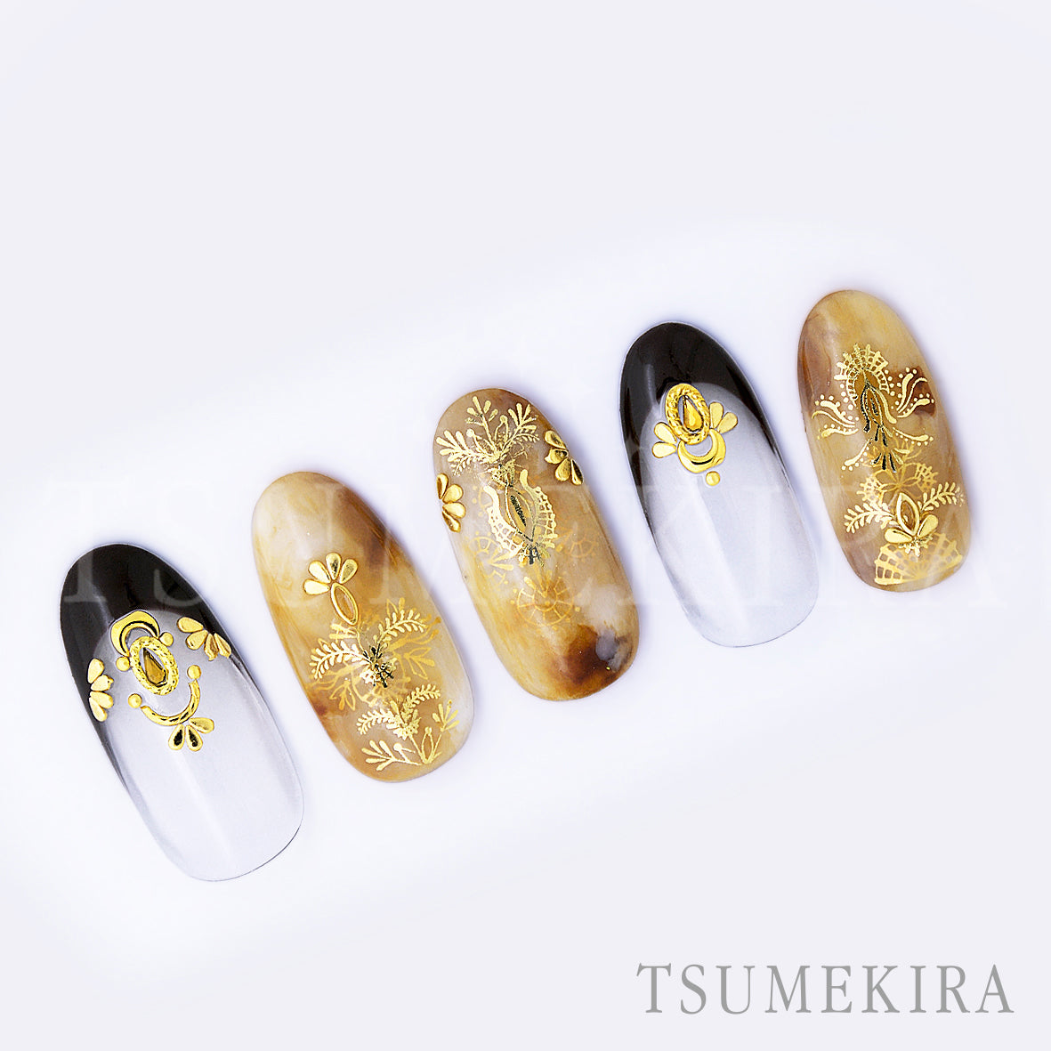 TSUMEKIRA COLORSNAIL YUU × EMBROIDERY LACE GOLD | SG-YUU-102