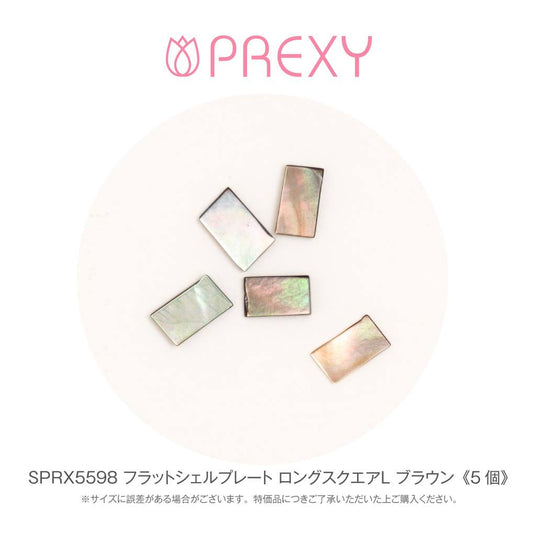 SHELL PLATE FLAT LONG SQUARE (L) BROWN SPRX5598