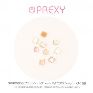 SHELL PLATE FLAT SQUARE (S) BEIGE SPRX5603