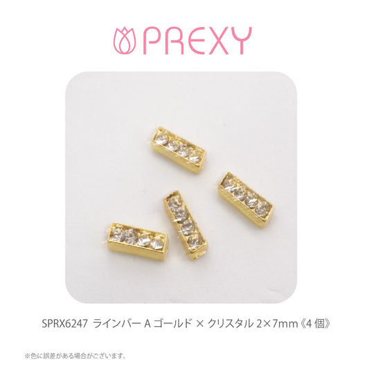 LINE BAR GOLD X CRYSTAL SPRX6247
