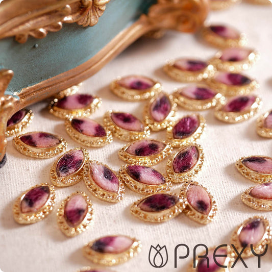 LEOPARD FUR STONE ALMOND PINK SPRX6563