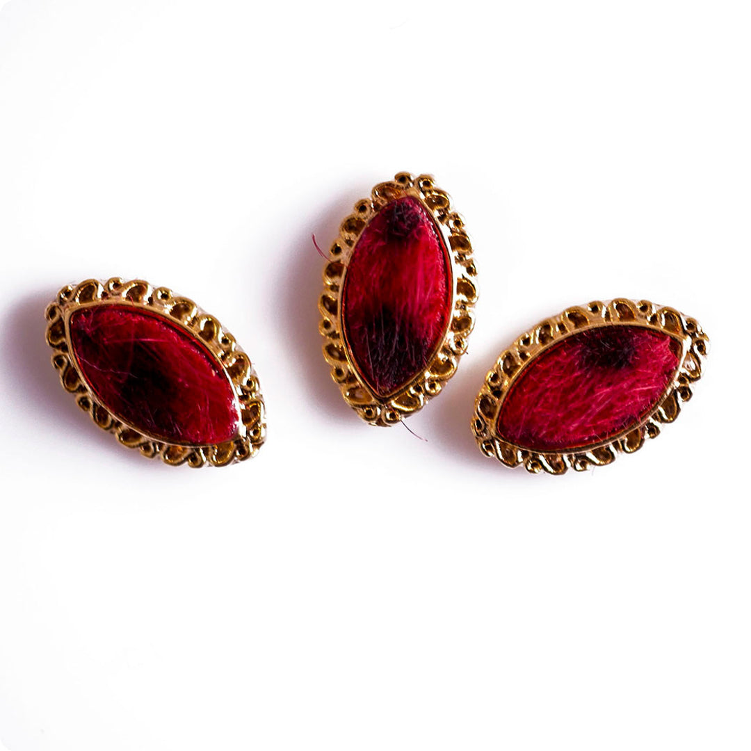 LEOPARD FUR STONE ALMOND RED SPRX6565