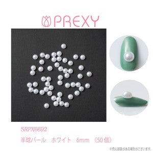 HEMISPHERE PEARL WHITE 6mm SPRX6692