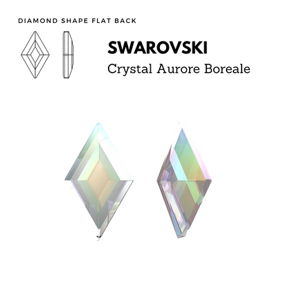 SWAROVSKI 2773 DIAMOND SHAPE FLAT BACK AB
