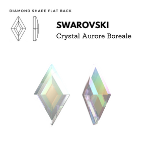 SWAROVSKI 2773 DIAMOND SHAPE FLAT BACK AB