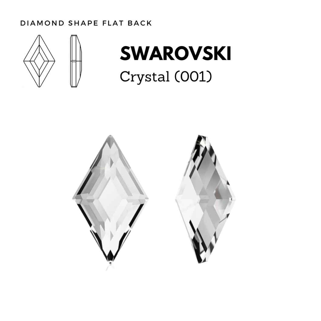 SWAROVSKI 2773 DIAMOND SHAPE FLAT BACK CLEAR