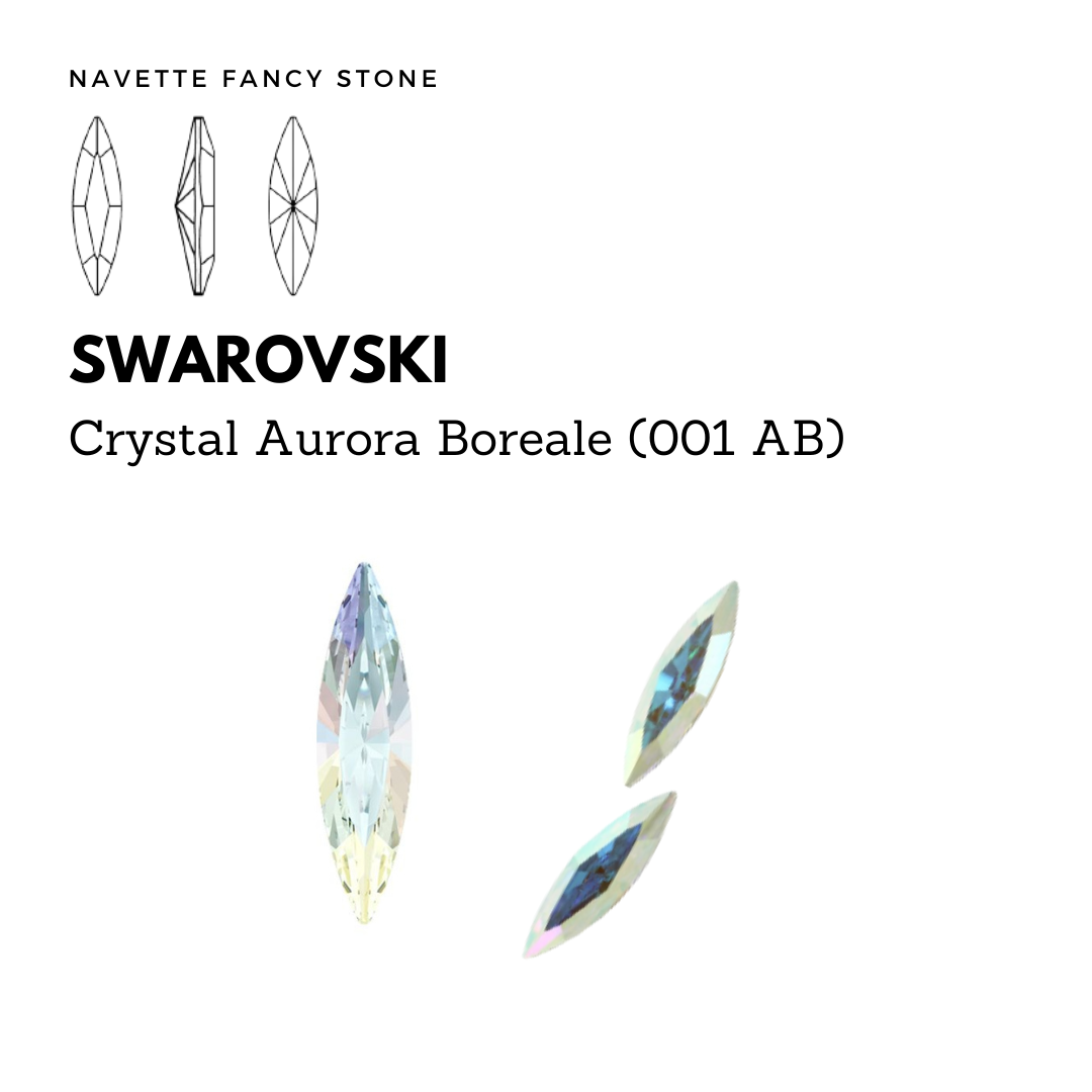 SWAROVSKI 4200 NAVETTE FANCY STONE AB
