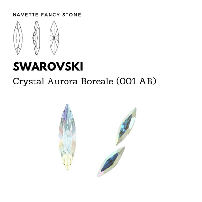 SWAROVSKI 4200 NAVETTE FANCY STONE AB