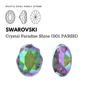 SWAROVSKI 4160 MYSTIC OVAL CRYSTAL PARADISE SHINE