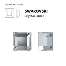 Load image into Gallery viewer, SWAROVSKI 2400 SQUARE FLAT BACK CLEAR
