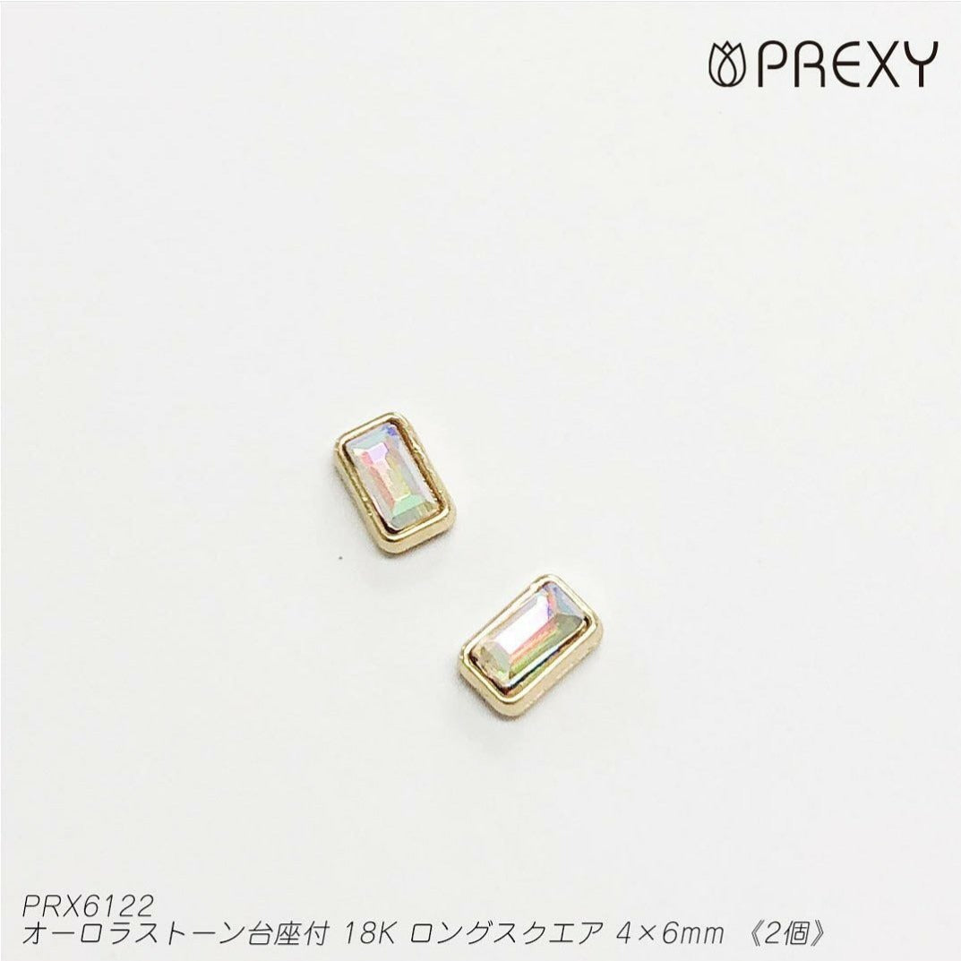 AURORA STONE WITH 18K LONG SQUARE PEDESTAL PRX6122