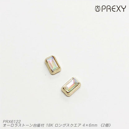 AURORA STONE WITH 18K LONG SQUARE PEDESTAL PRX6122