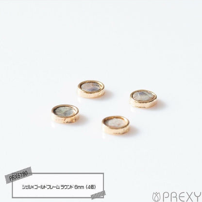 SHELL X GOLD FRAME ROUND PRX6180