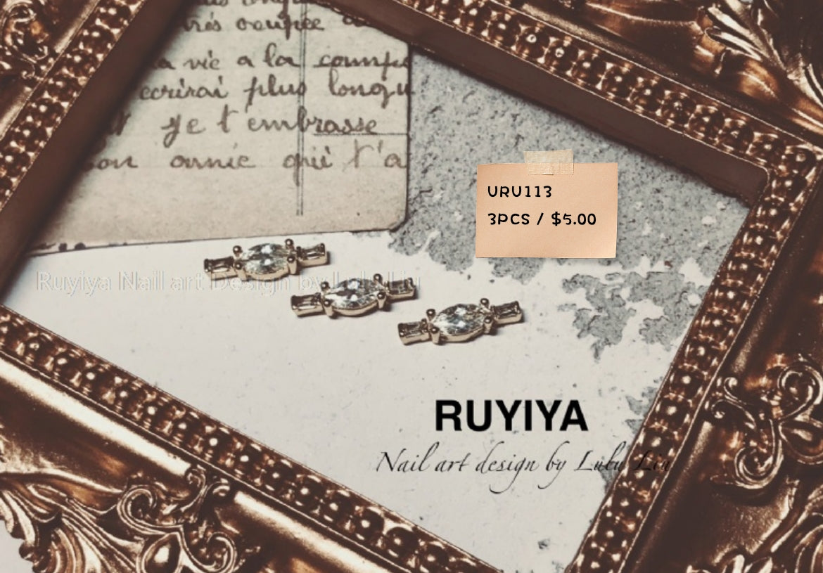 GOLD MARQUISE GEM LINE URU113