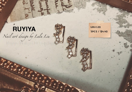 GOLD MARQUISE CRYSTAL FLOWER FRAME URU120