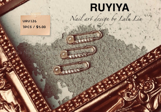 GOLD PEARL PIN URU126