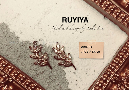 GOLD MARQUISE CRYSTAL FLOWER URU171