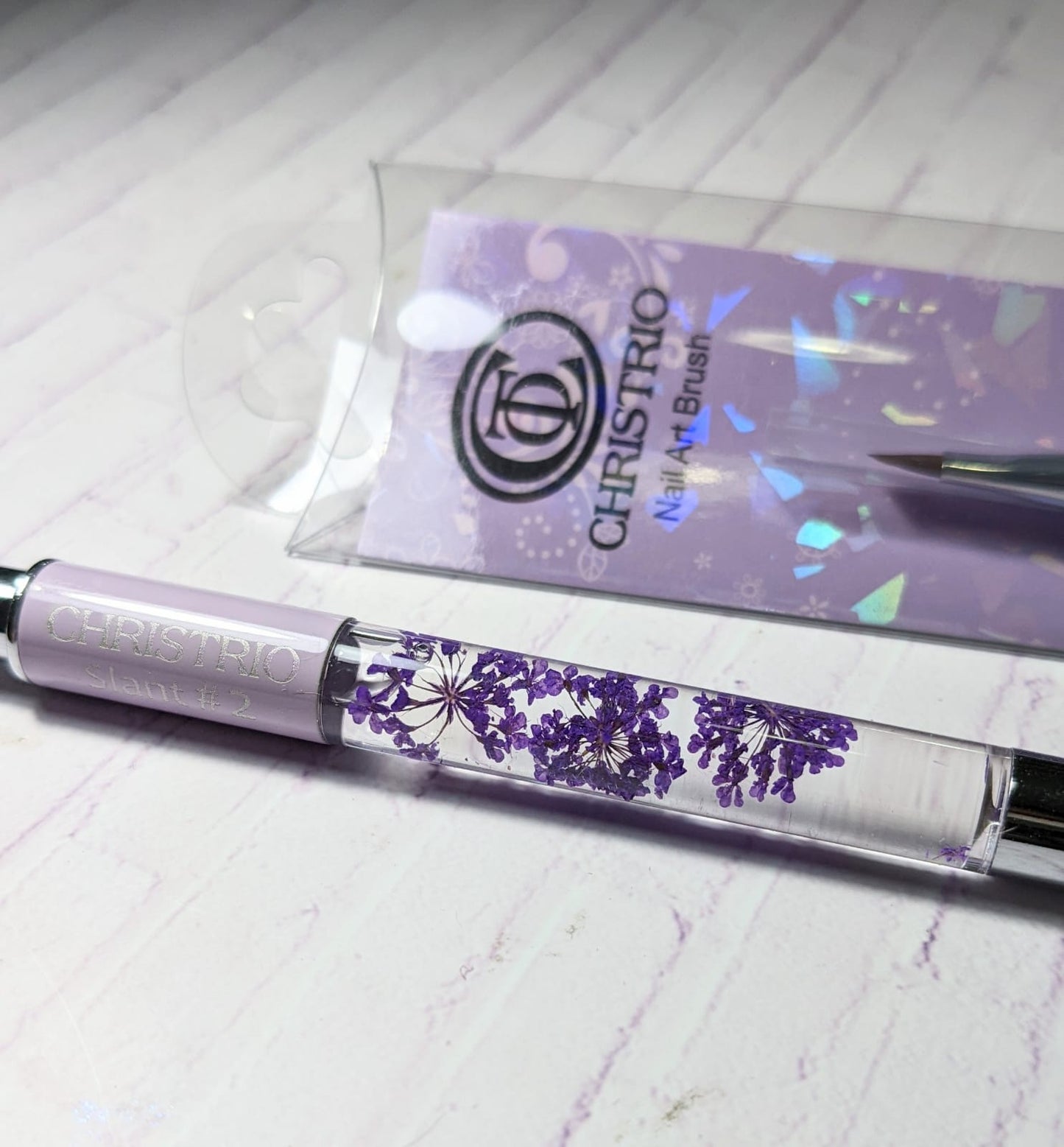 CHRISTRIO NAIL ART BRUSH - ANGULAR #2