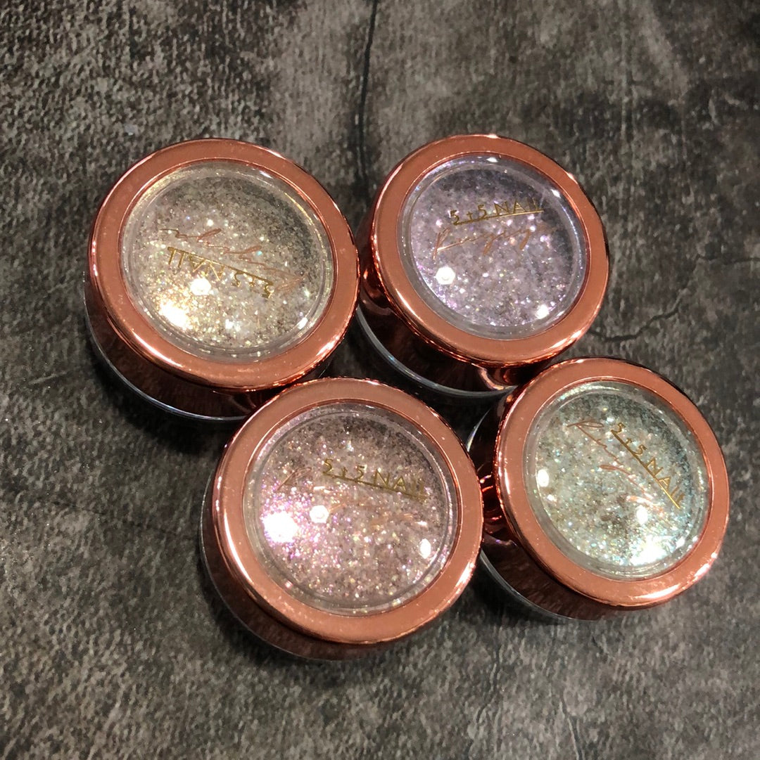 RUYIYA x 5+5 NAIL SALON IRIDESCENT GLITTER 4PC SET