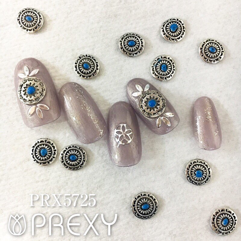 METAL CONCHO #2 ROUND SILVER PRX5725