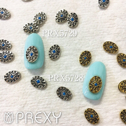 METAL CONCHO #4 OVAL GOLD PRX5728