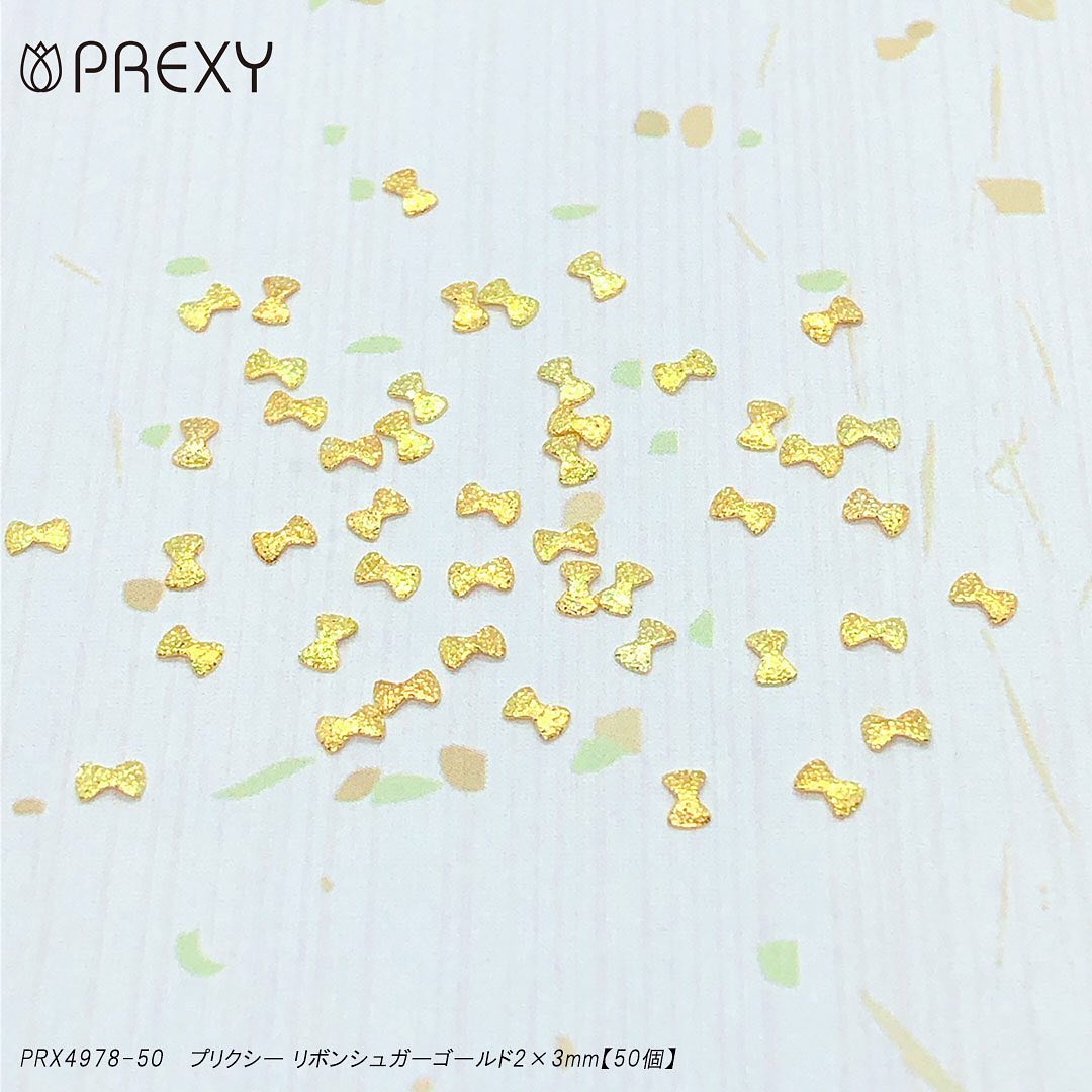 PREXY RIBBON SUGAR GOLD PRX4978