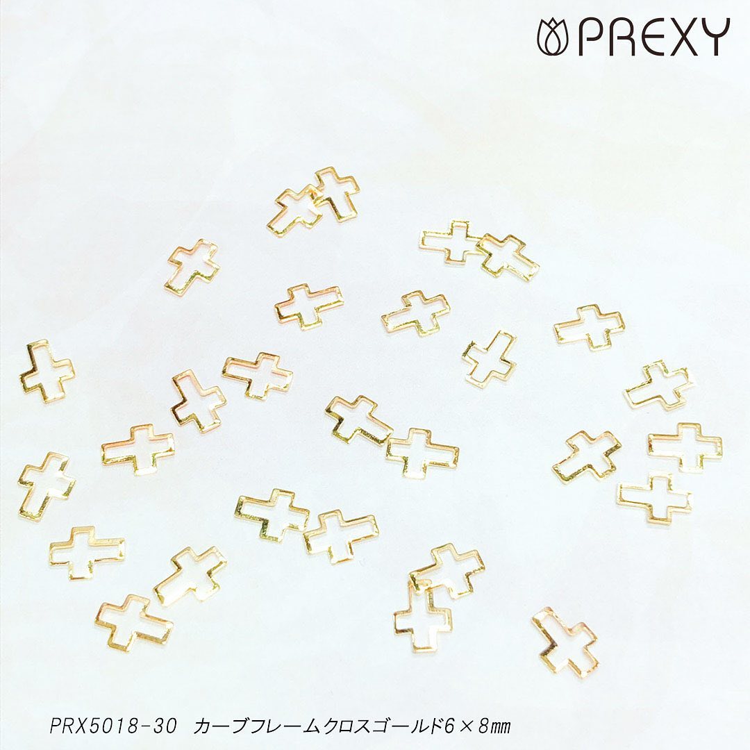 CURVED FRAME CROSS GOLD PRX5018